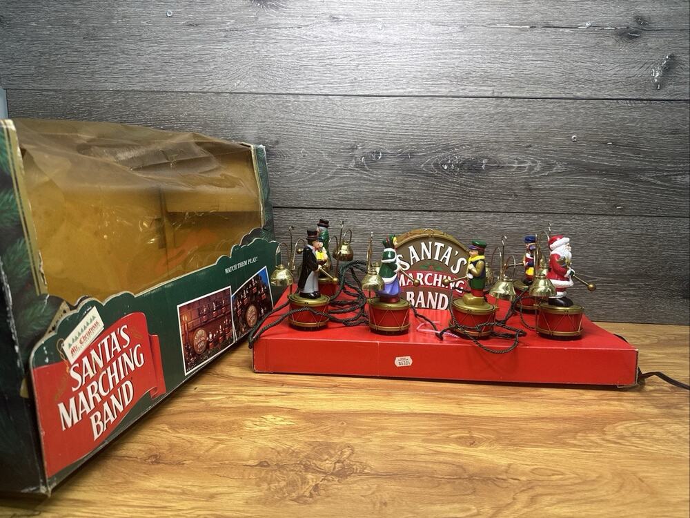 1993 MR. CHRISTMAS Santa's Marching Band 6 Musicians 12 Bells 35 Songs